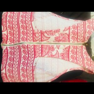 Red paisley crop top from Charlotte Russe